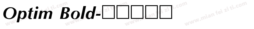 Optim Bold字体转换